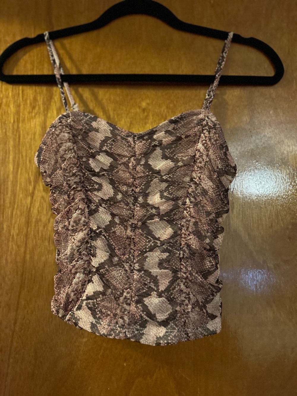 Snake print top